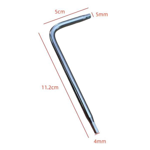 トラスロッドレンチ、アコースティックギターネック調整六角キー、L字型六角レンチ、深くても狭くても持ち運びに便利でコンパクト