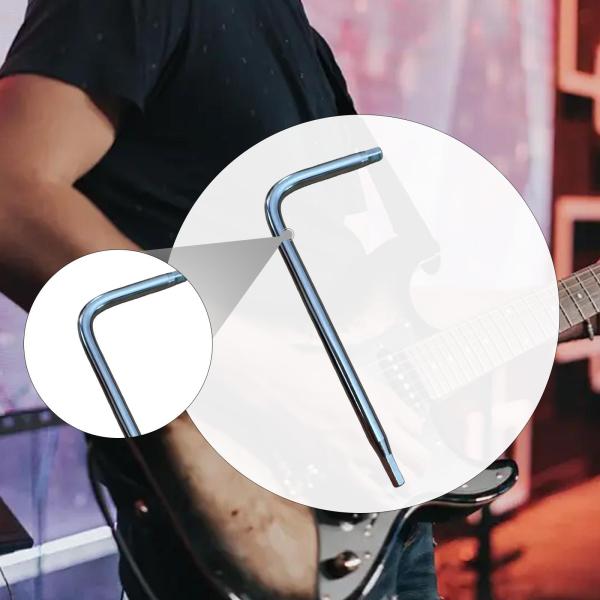 トラスロッドレンチ、アコースティックギターネック調整六角キー、L字型六角レンチ、深くても狭くても持ち運びに便利でコンパクト