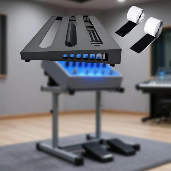 ギターエフェクトペダルセット ギターエフェクトペダル 滑り止めベースペダルボード 楽器用品 Lの説明
