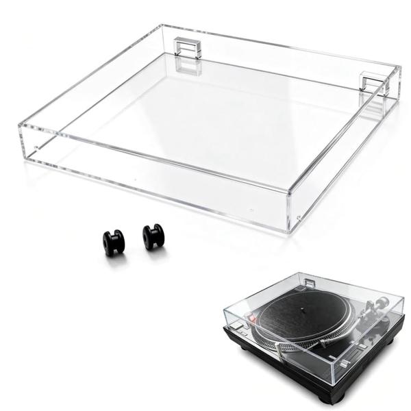 ターンテーブル用ダストカバー レコードプレーヤー保護蓋 アクリル製