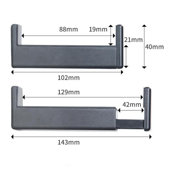 旅行やステージでのアクセサリーに最適なクリップ式ギタースタンド1組。持ち運び可能で、プロ仕様、実用的で軽量、安定したサポートを提供します。