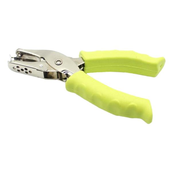 ホールペーパーパンチパーフォレーターメタルハンドヘルドペーパーパンチャーグリーン6mm