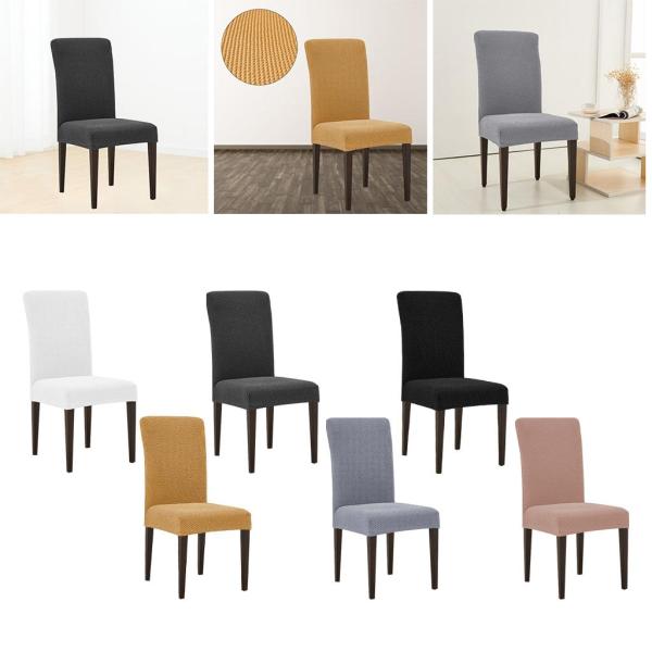 セレモニーホームキッチンベージュの弾性カバー付きダイニングルームチェアスリップカバー
