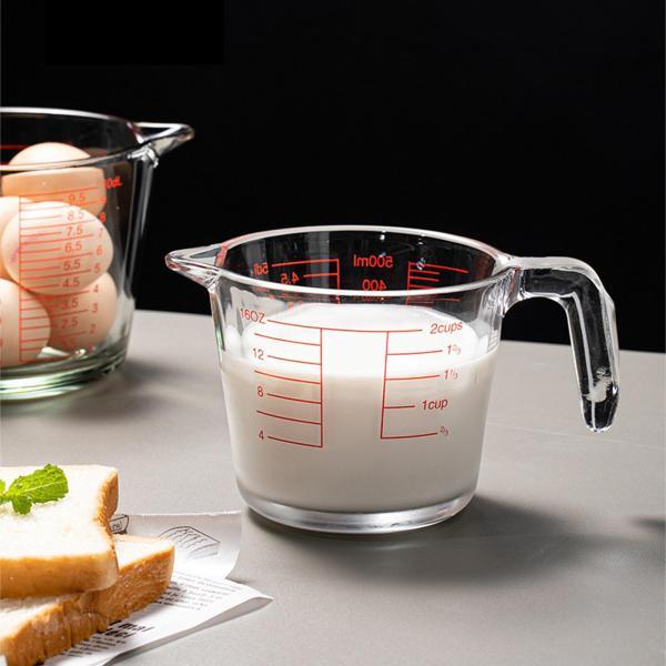 バーの家庭料理用の耐熱ガラス測定マグカップ注ぎ口クリア｜stk-shop｜02