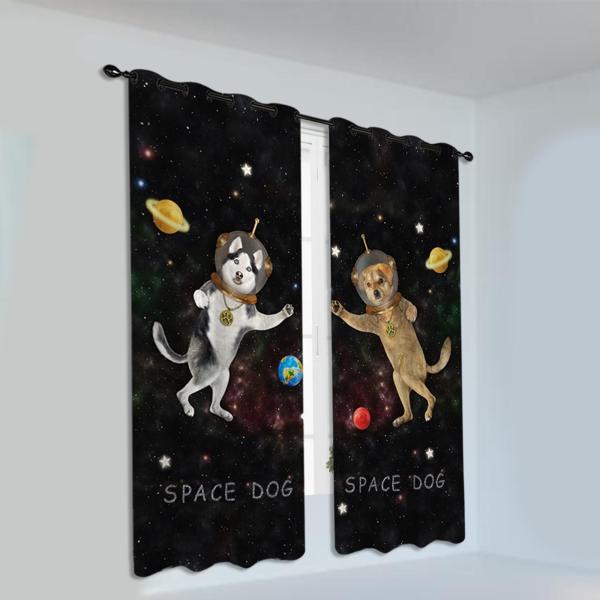 ホテルの寝室のリビングルームのスペースの犬のための2x防水バスカーテン210x230cm