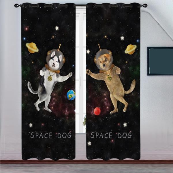 ホテルの寝室のリビングルームのスペースの犬のための2x防水バスカーテン210x230cm