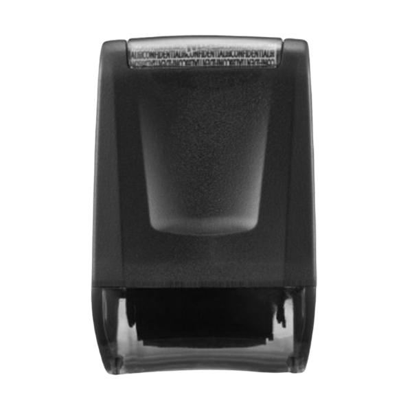 個人情報保護ローラー スタンプ 詰め替え可能 プライバシー ローラー メッシー コード ブラック