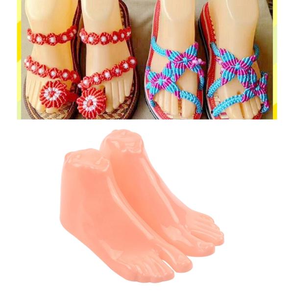 1 ペア マネキン モデリング足足首ブレスレット ソックス モデル ディスプレイ スタンド男性