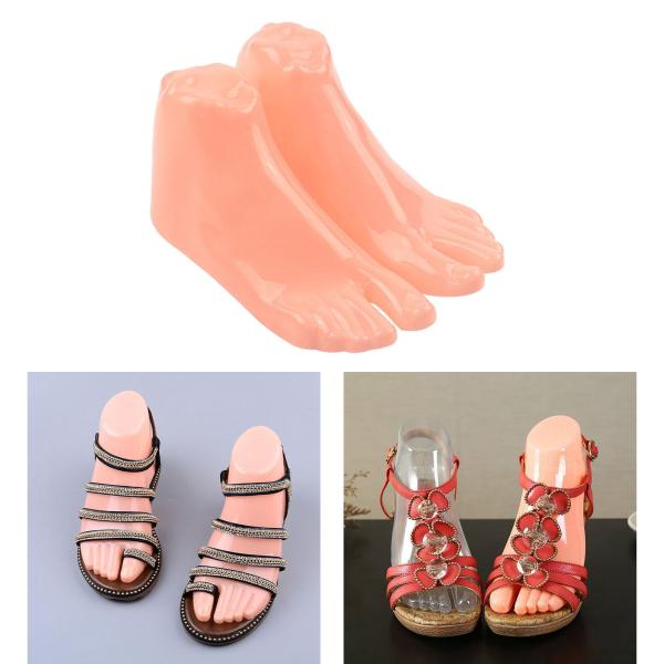 1 ペア マネキン モデリング足足首ブレスレット ソックス モデル ディスプレイ スタンド男性