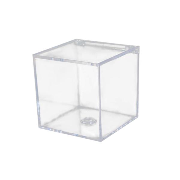 アクリルクリアボックス ふた付き 透明ギフトボックス ホームウェディング用 6cm