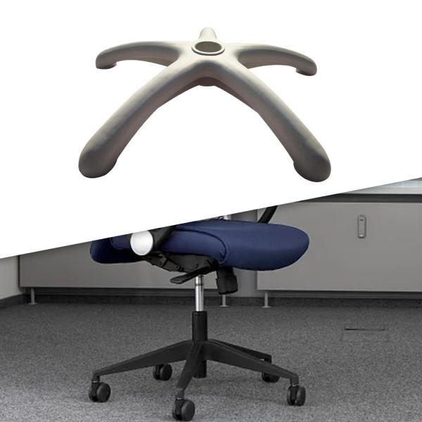 オフィスチェアベース交換 20.5 インチ PP 素材プロフェッショナルアクセサリーホワイト