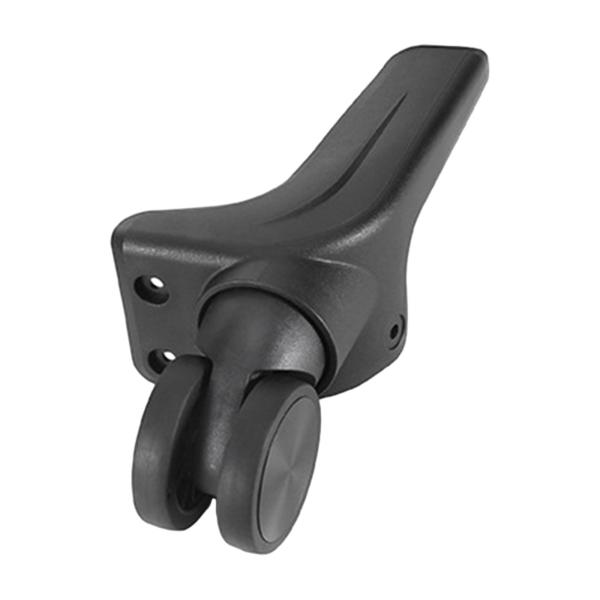 4x 交換用荷物スーツケースホイールスイベルキャスターホイール耐久性のある柔軟な黒スーツケース部品修理部品荷物ホイール