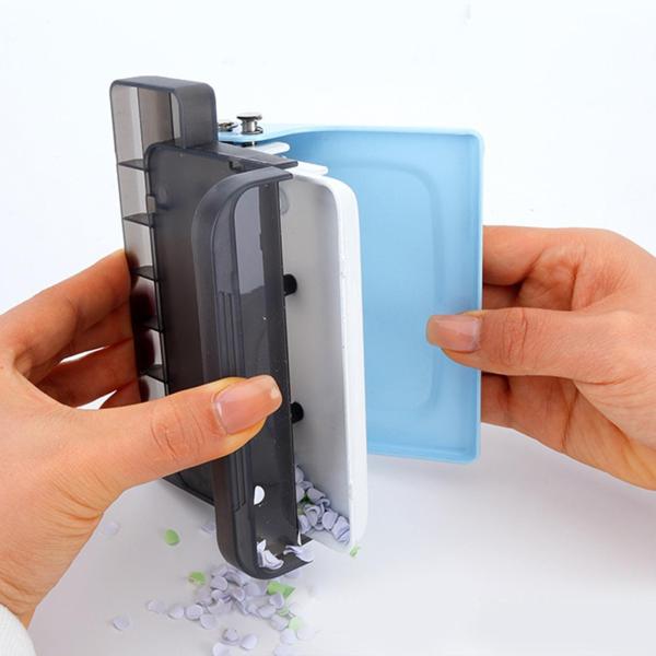 ホワイト ペーパーパンチャー 10穴ペーパーパンチャーバインダーファイルフォルダークラフト