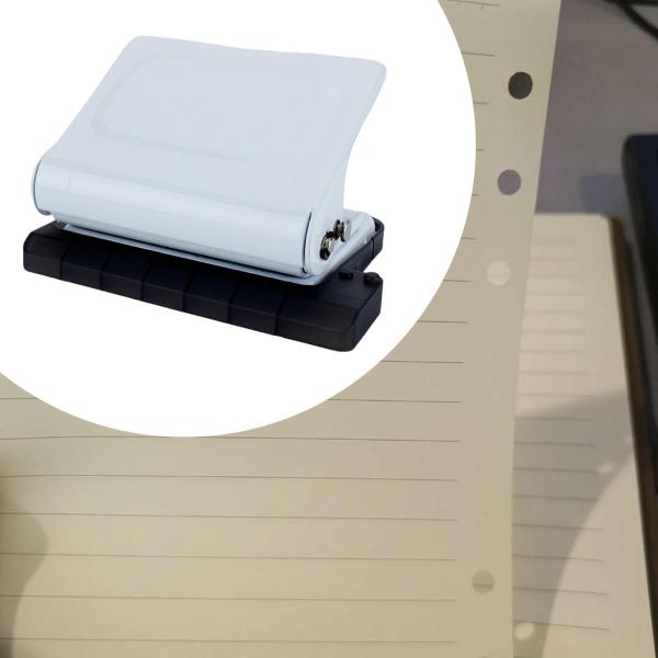 ホワイト ペーパーパンチャー 10穴ペーパーパンチャーバインダーファイルフォルダークラフト