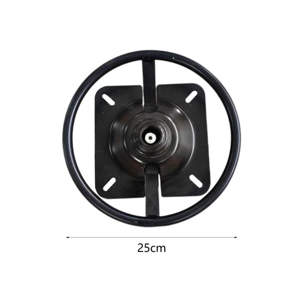 椅子回転ベース 交換用バースツール回転プレート 金属製椅子リングベース 回転椅子シャーシ 頑丈 25cm バースツール用