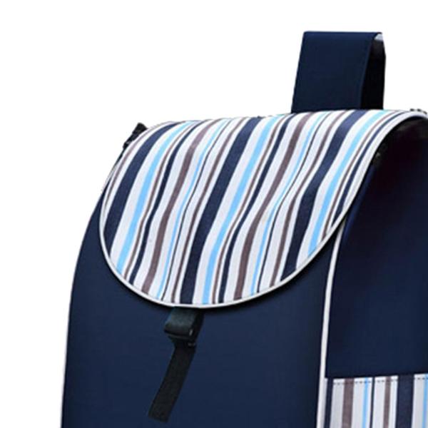 折りたたみ式ショッピングカート 交換用バッグ 巾着型 ホームトロリーカート スペアバッグ ブルー ブラック