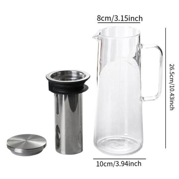 コールドブリューコーヒーメーカー 丈夫なジャーピッチャー コーヒー アイスティー レモネード用 1400ml