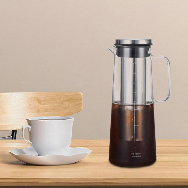 コールドブリューコーヒーメーカー 丈夫なジャーピッチャー コーヒー アイスティー レモネード用 1400ml