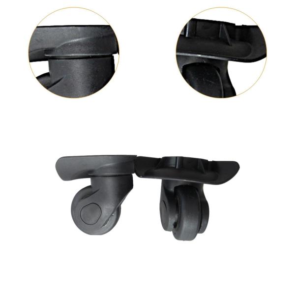 スーツケースホイール 2個 回転ホイール ミュートアクセサリー 交換用荷物ホイール 荷物キャスター トロリーバッグ 旅行用ロックボックス用