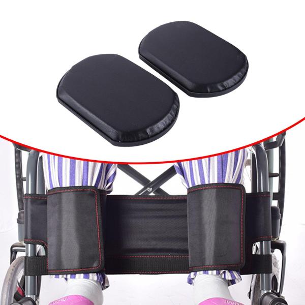 車椅子用レッグレスト レッグパッド 2個セット 互換性あり お手入れ簡単 丈夫なレザー製 交換用アクセサリー 車椅子用ペダル フットストップ