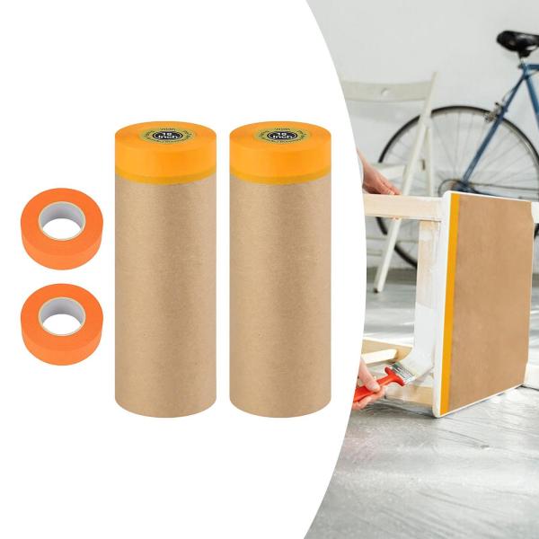 2 ピース絵画ドロップフィルムプレテープマスキングフィルムソファ家具防塵シート壁自動車屋内家庭用