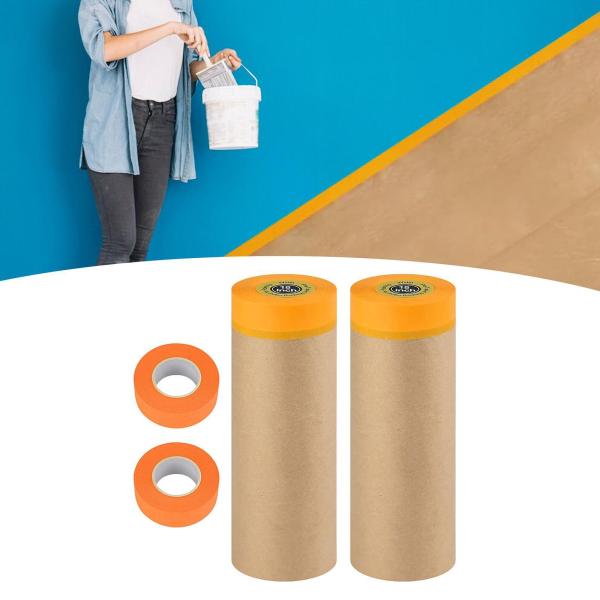 2 ピース絵画ドロップフィルムプレテープマスキングフィルムソファ家具防塵シート壁自動車屋内家庭用