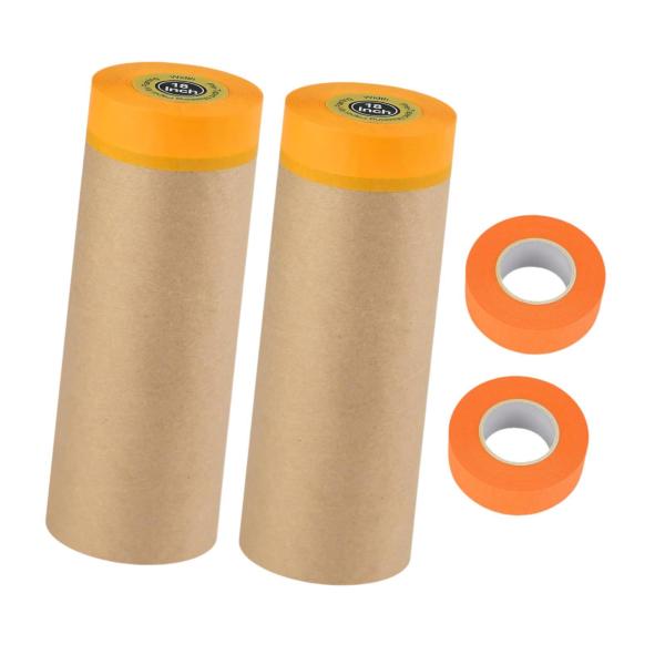 2 ピース絵画ドロップフィルムプレテープマスキングフィルムソファ家具防塵シート壁自動車屋内家庭用