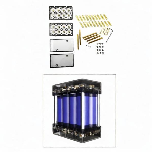 バッテリー収納ボックス リチウムバッテリーホルダー 18650/21700 DIY固定バッテリー用 8.6cmx4.9cmx10.2cm