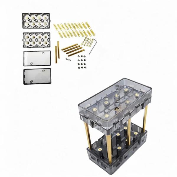 バッテリー収納ボックス リチウムバッテリーホルダー 18650/21700 DIY固定バッテリー用 8.6cmx4.9cmx10.2cm