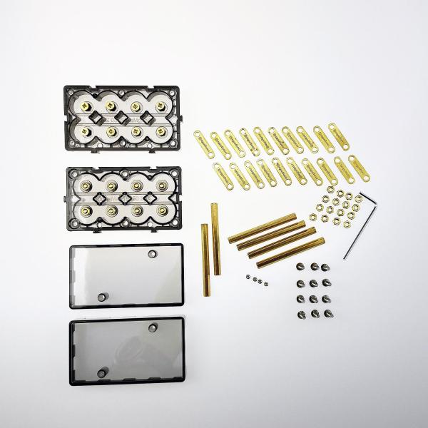 バッテリー収納ボックス リチウムバッテリーホルダー 18650/21700 DIY固定バッテリー用 8.6cmx4.9cmx10.2cm