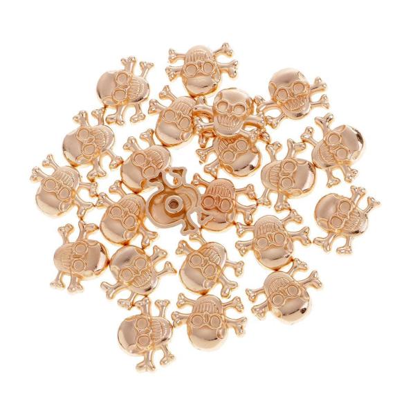 20セットメタルスカルスクリューバックリベットパンクスタッドスパイクファスナーにレザーベルトバッグ