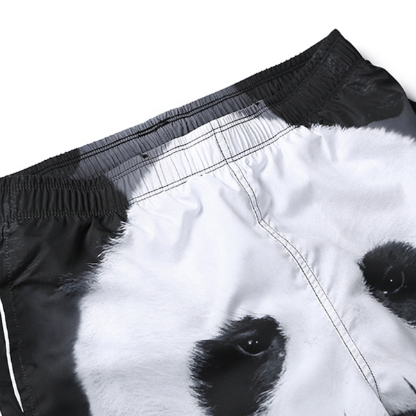 水着パンツ ショート トランクス ビギニ パンダ柄 メンズ スポーツ サーフィン 水泳 マルチサイズ