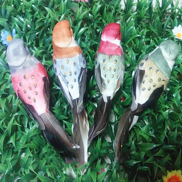 人工鳥モデル屋外装飾羽の鳥シミュレーション装飾品