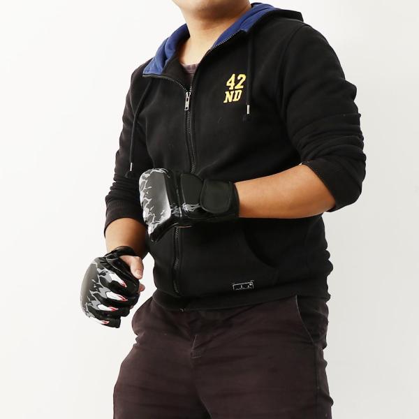 ハーフフィンガーグローブ ボクシング 総合格闘技 キックボクシング トレーニング フィットネス 全6色