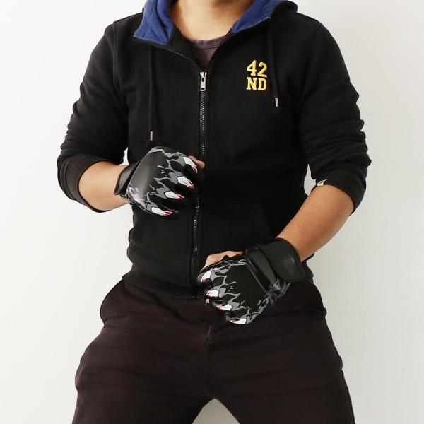 ハーフフィンガーグローブ ボクシング 総合格闘技 キックボクシング トレーニング フィットネス 全6色