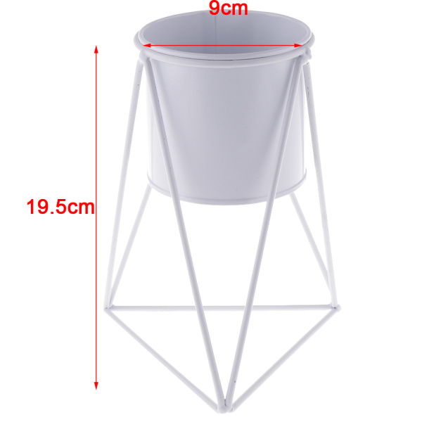 北欧鉄フラワースタンド多肉植物グリーンフラワーポットミニマリストメタル鉄花瓶デスクトップ装飾の小道具