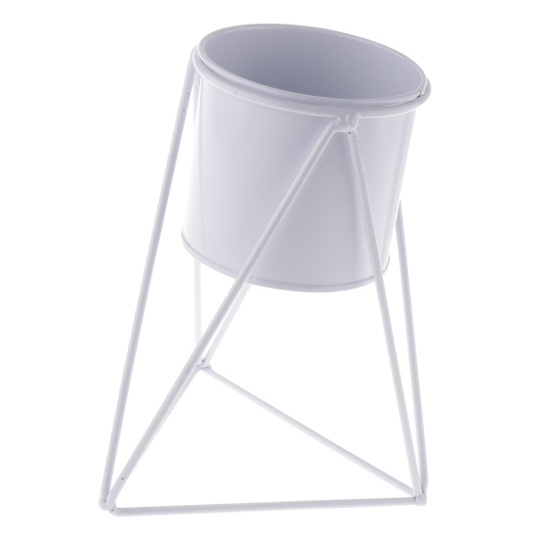 北欧鉄フラワースタンド多肉植物グリーンフラワーポットミニマリストメタル鉄花瓶デスクトップ装飾の小道具