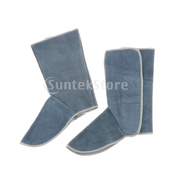 1対 溶接保護靴フィートカバー レッグカバー 耐火炎 耐摩耗性 断熱性