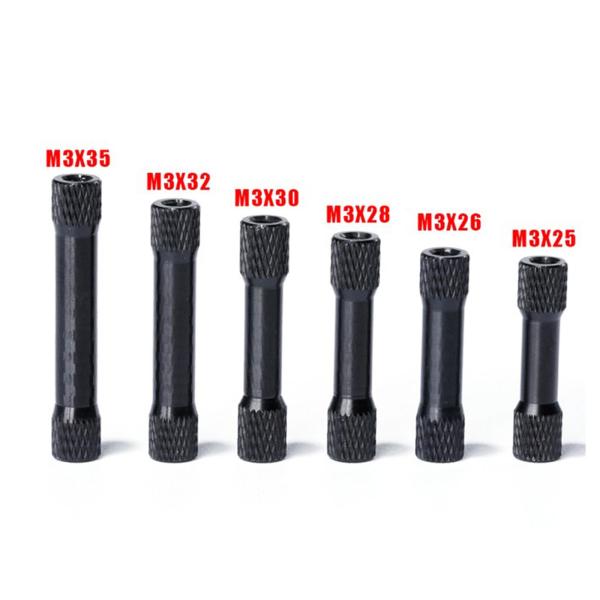10個 M3 アルミ スタンドオフ コラムスペーサピラー RCドローン/クアドコプター用 全2色