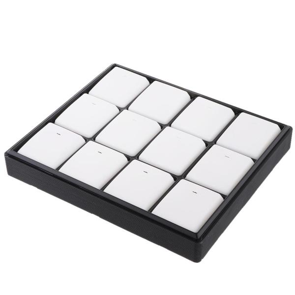 ジュエリーディスプレイボックス アクセサリー展示ケース 仕切り式 プラスチック 全９タイプ