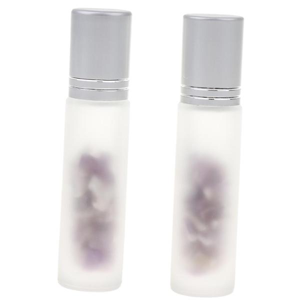 10ml ロールオンボトル ガラスローラーボトル 空容器 詰め替え 精油 香水 保存用 2本 全5色 