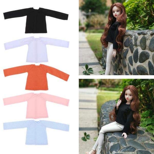 全4色 長袖 Tシャツ ドールシャツ 1/4 BJD XinYi人形服 装飾プロジェクト ドレスアップ