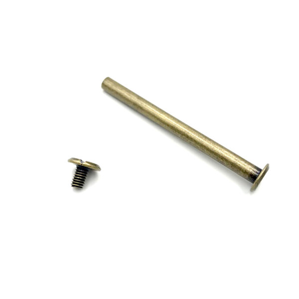 リベット 底びょう スタッズ 底鋲 ネジ式 DIY バッグ ベルト ハンドメイド 全8サイズ 10本