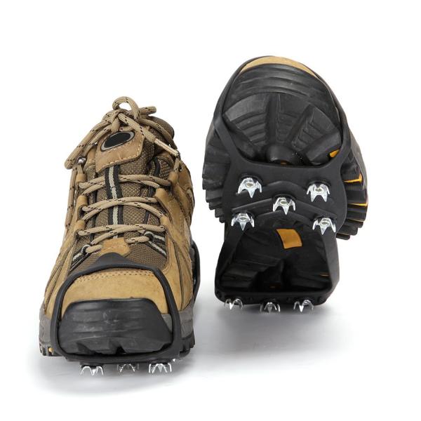 登山 滑り止め アイススパイク チェーンスパイク スノースパイク 8歯 雪山 登山 トレッキング ハイキング 転倒防止 軽量 全2サイズ