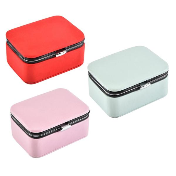 ジュエリーボックス 携帯用 PUレザー ジュエリー収納 ジュエリーケース コンパクト 省スペース 全3色