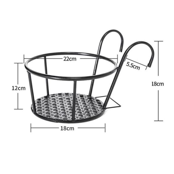 鉢植えの花吊りバスケット厚みのあるフェンス吊りホルダー.最大.積載量12.5kg