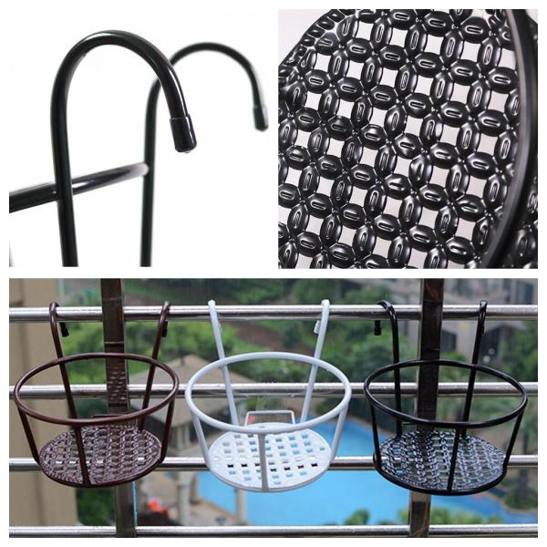 鉢植えの花吊りバスケット厚みのあるフェンス吊りホルダー.最大.積載量12.5kg