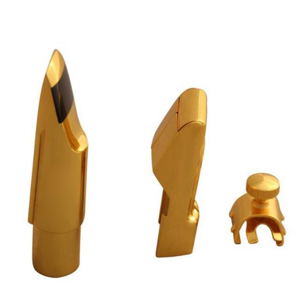 アルトサックスマウスピースとリガチャー.キャップ楽器スペアパーツ簡単で便利にインストールして使用