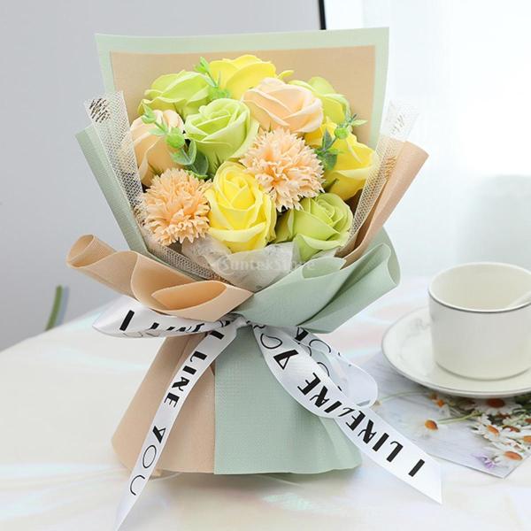 カーネーション ソープフラワー 枯れない花 造花 母の日ギフト 花 石鹸花 誕生日 記念日 バレンタイン 祝いプレゼント 全5色