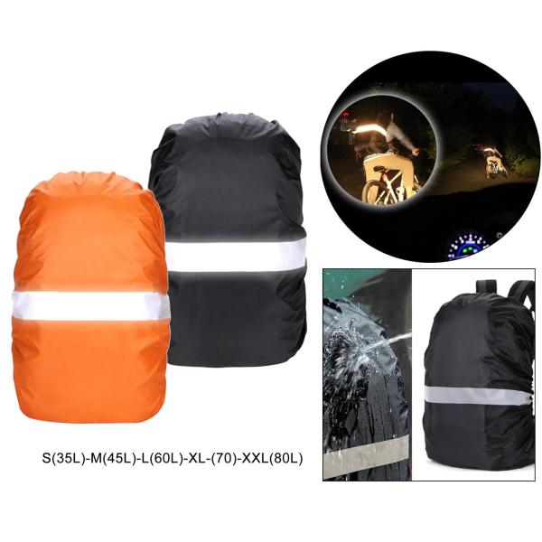 レインカバー リュックカバー 防水 反射材 雨具 ザックカバー 梅雨対策 バックパック バッグカバー リュックバックカバー 通勤 通学 アウトドア